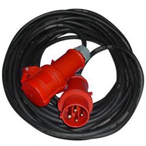 Câbles  5 x 16 mm : fiche 63 triphasé / 25 Metres