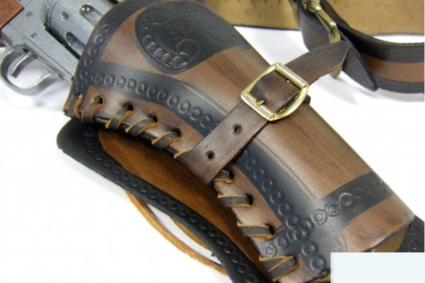 HOLSTER EN CUIR POUR DEUX REVOLVERS - Image 3