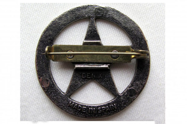 TEXAS RANGERS CIRCLE STAR CUT-OUT BADGE - Image 2