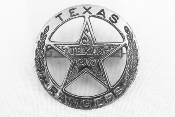 TEXAS RANGERS CIRCLE STAR CUT-OUT BADGE